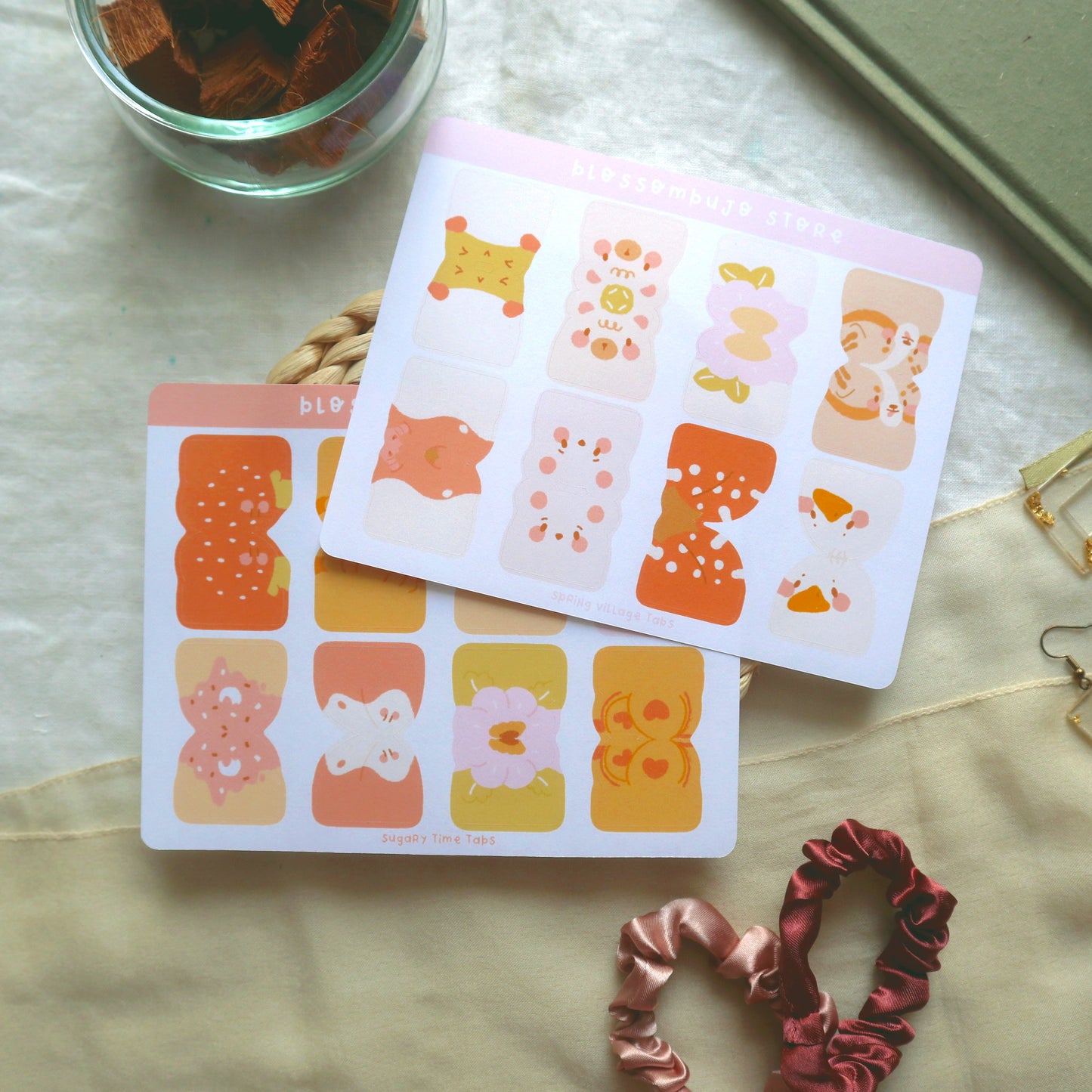 Stickersheet - Spring Village Tabs