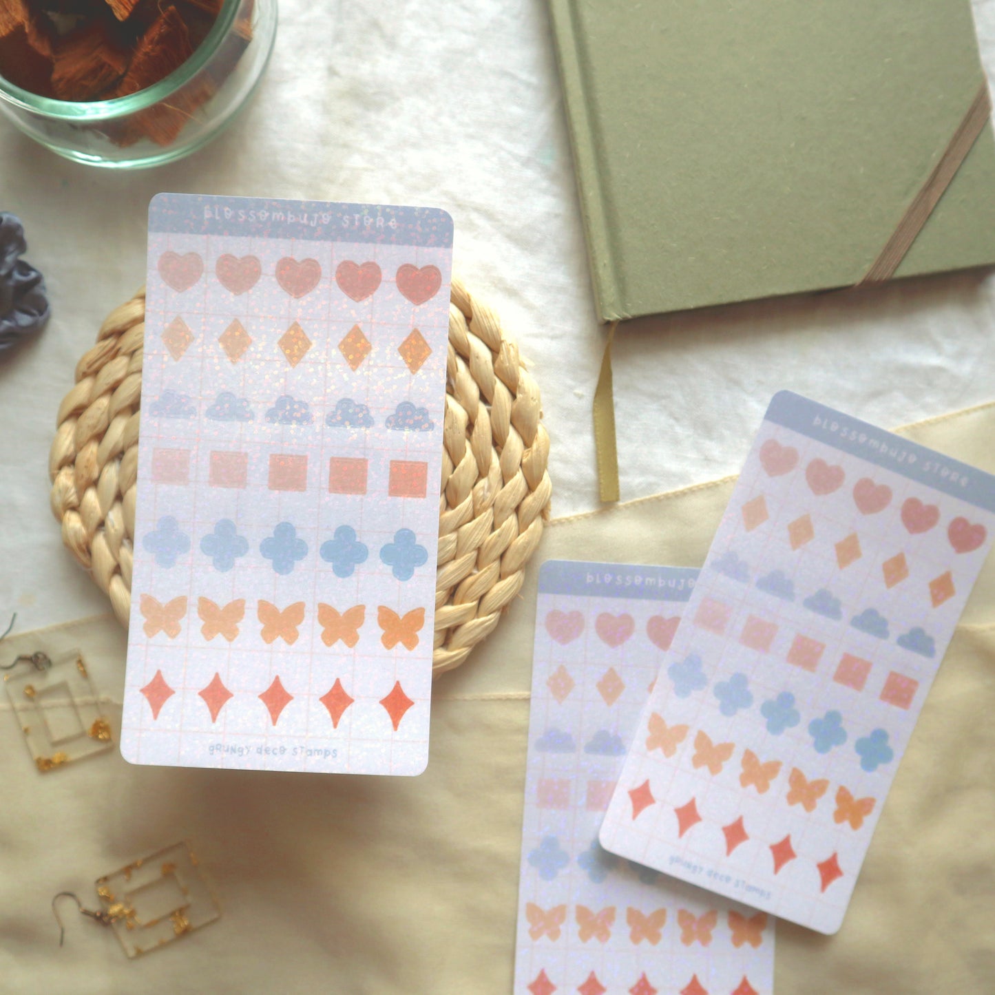 Stickersheet - Holo Deco Stamps