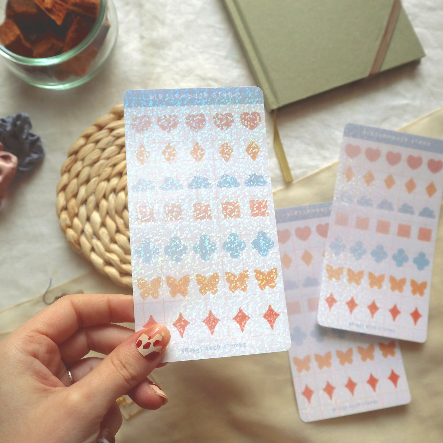 Stickersheet - Holo Deco Stamps