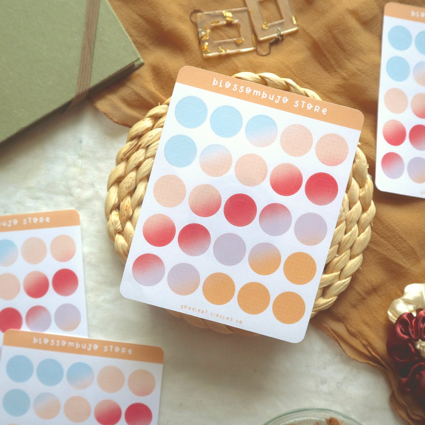 Stickersheet - Cerchi sfumati