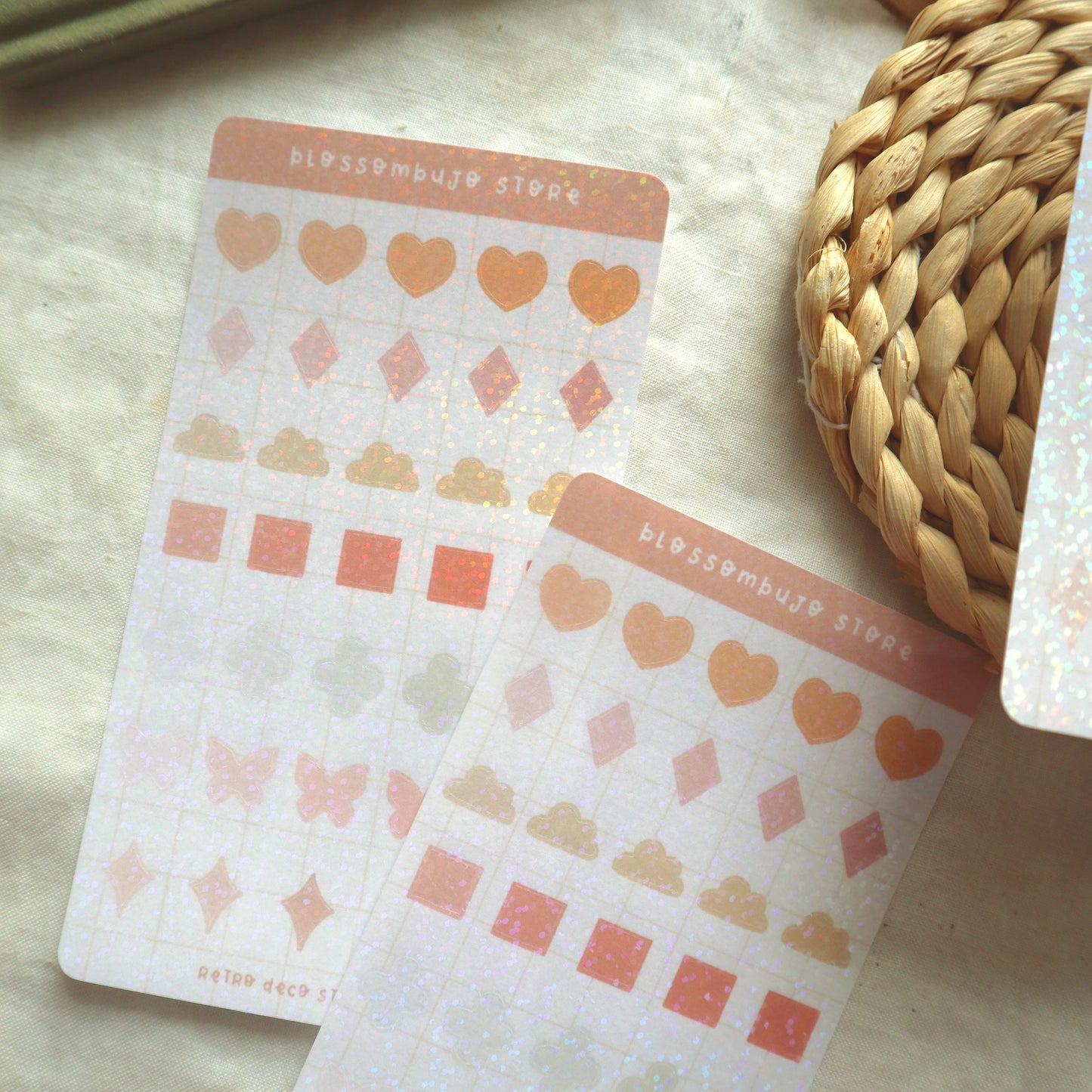 Stickersheet - Holo Deco Stamps
