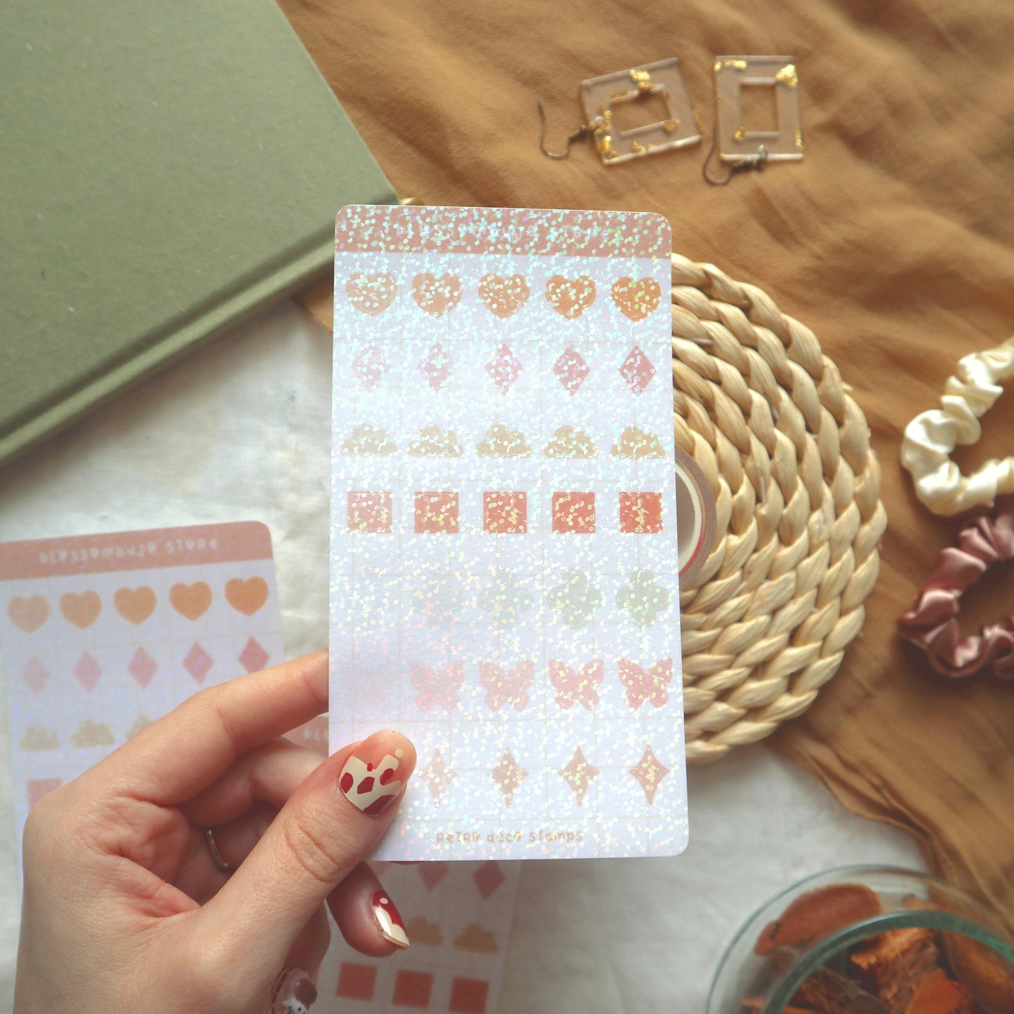 Stickersheet - Holo Deco Stamps