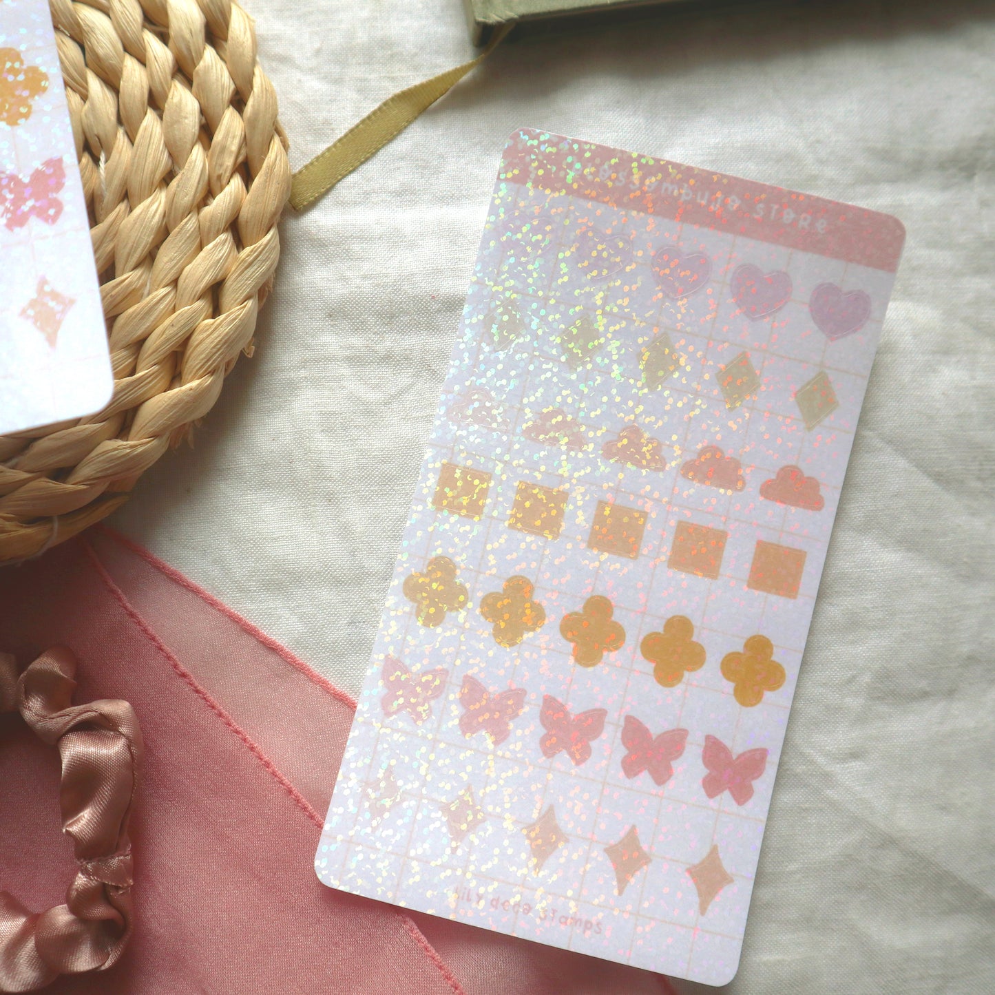 Stickersheet - Holo Deco Stamps