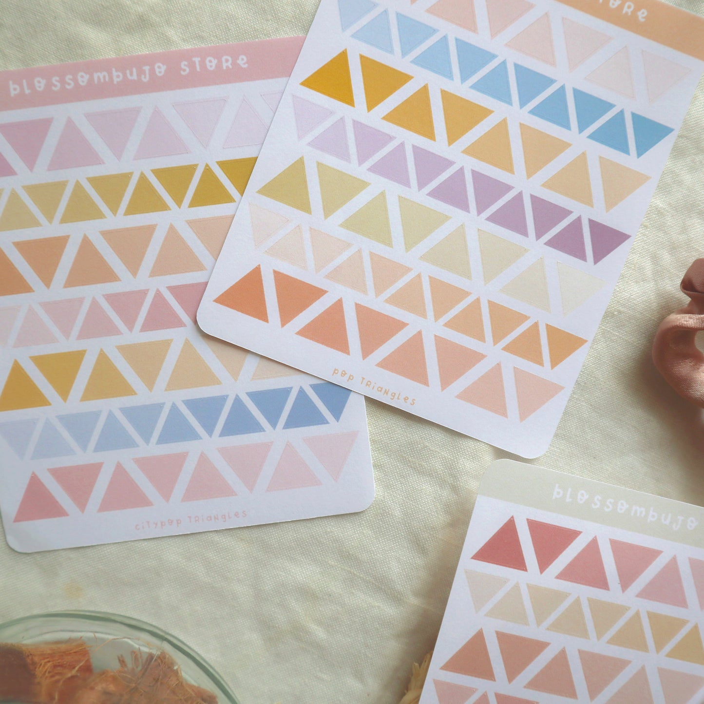 Stickersheet - Triangles Deco