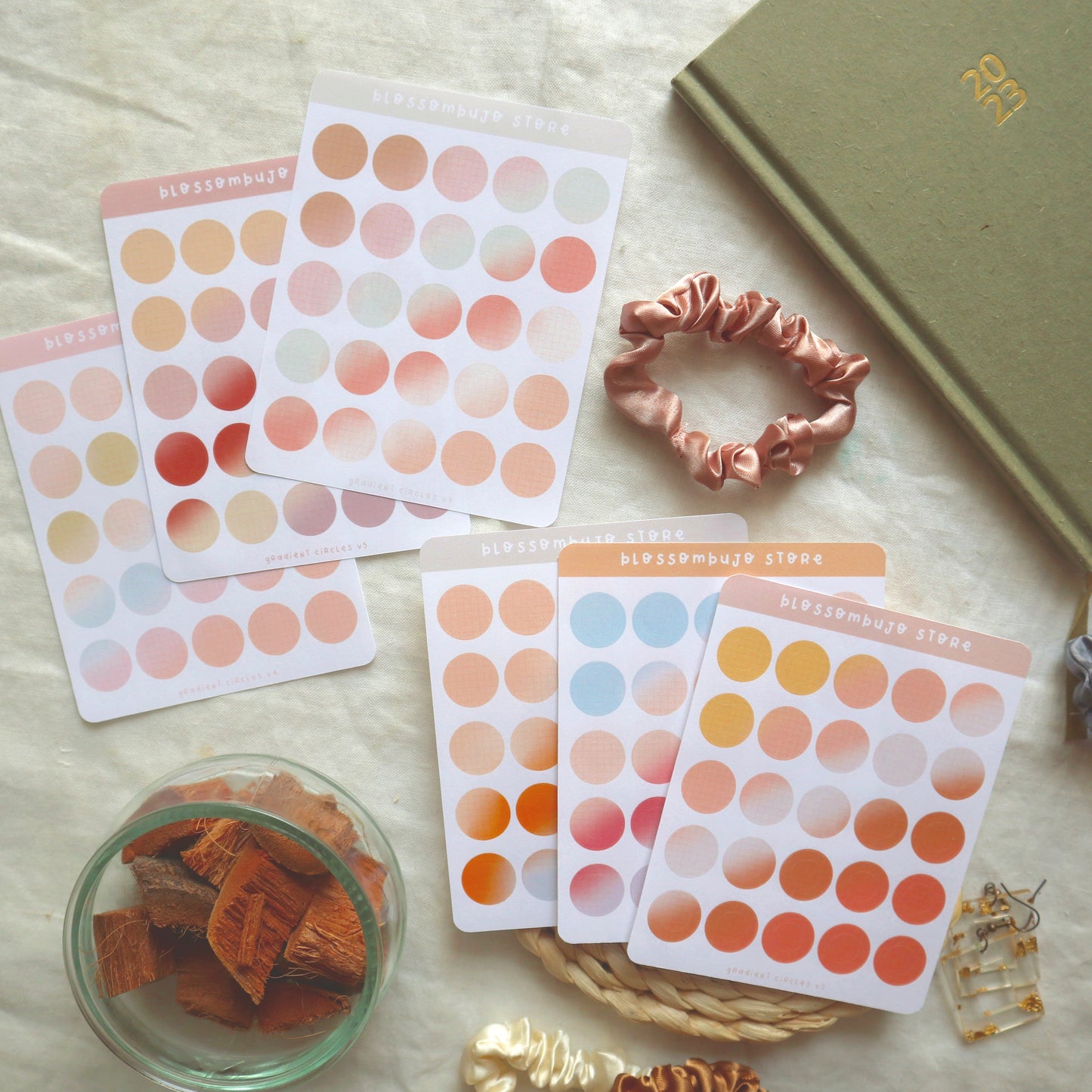 Stickersheet - Cerchi sfumati
