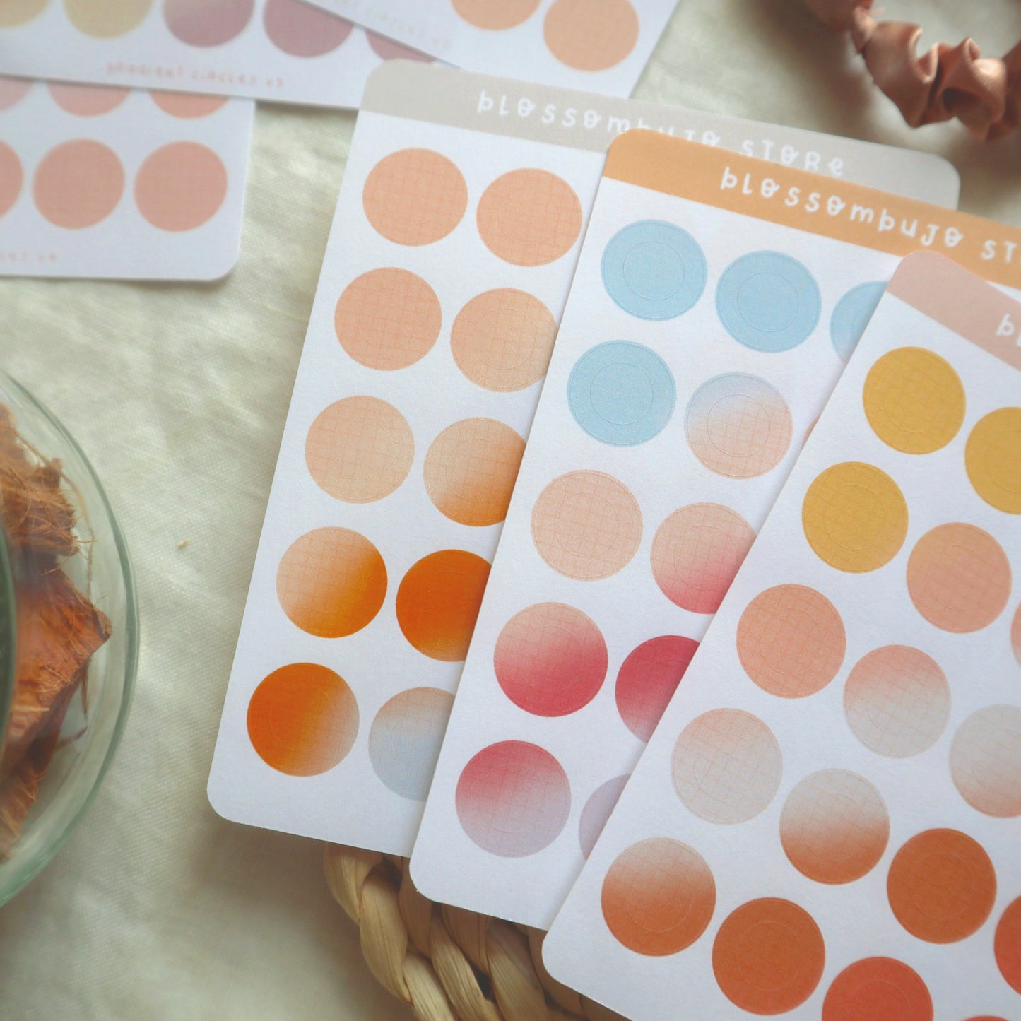Stickersheet - Cerchi sfumati
