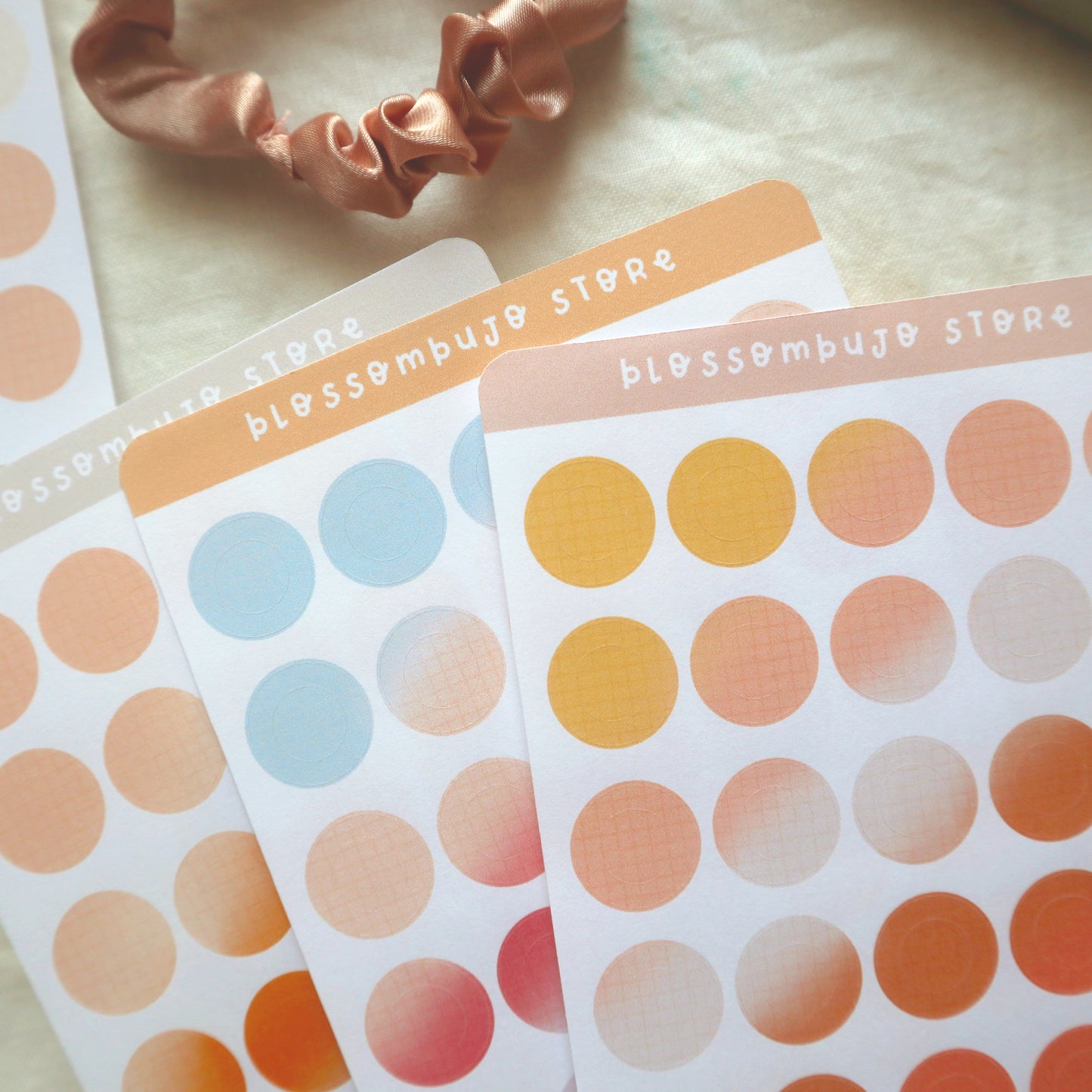 Stickersheet - Cerchi sfumati