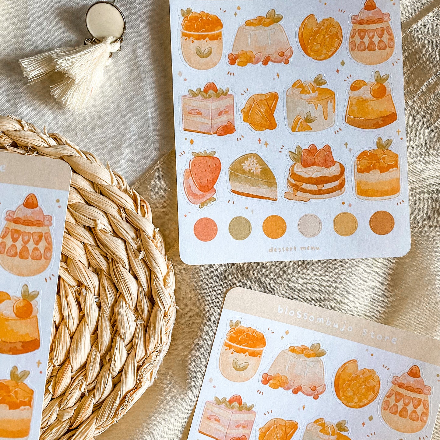 Foglio di adesivi - Menu dei dolci