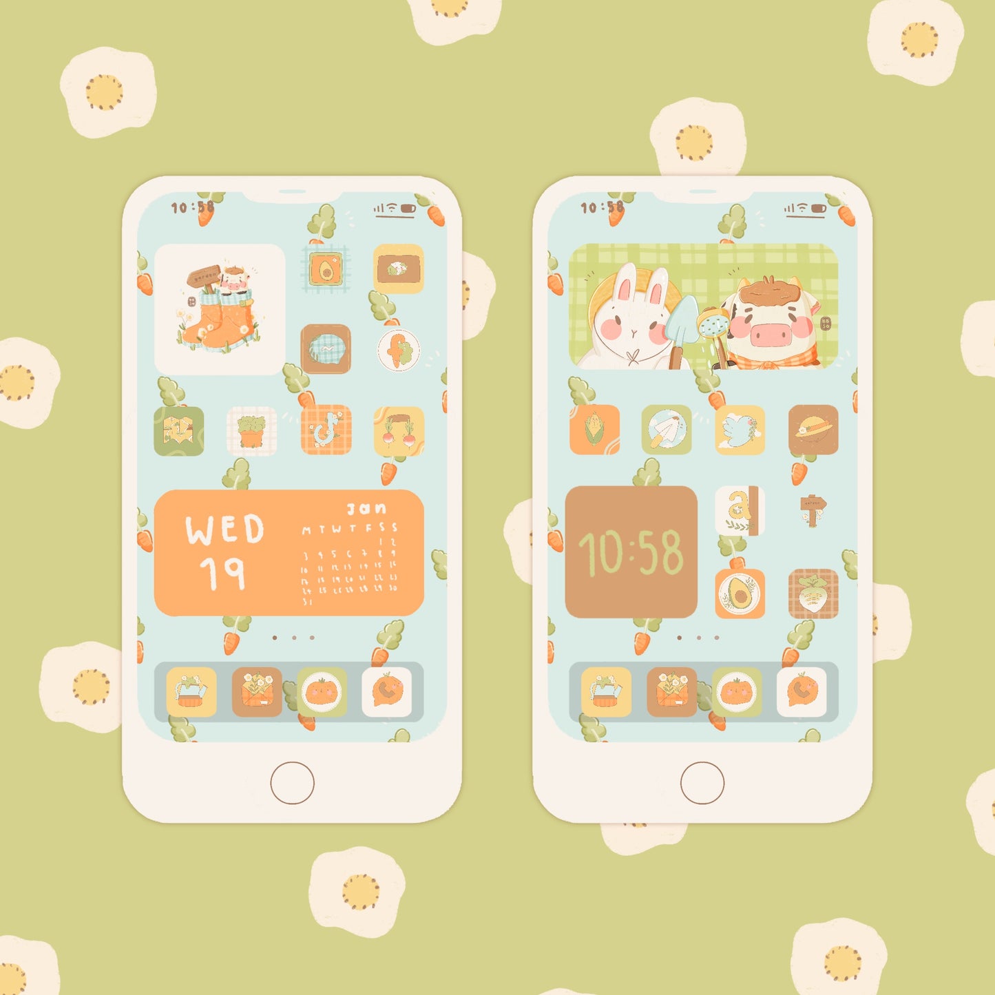 iOS Set Icons - Garden Friends