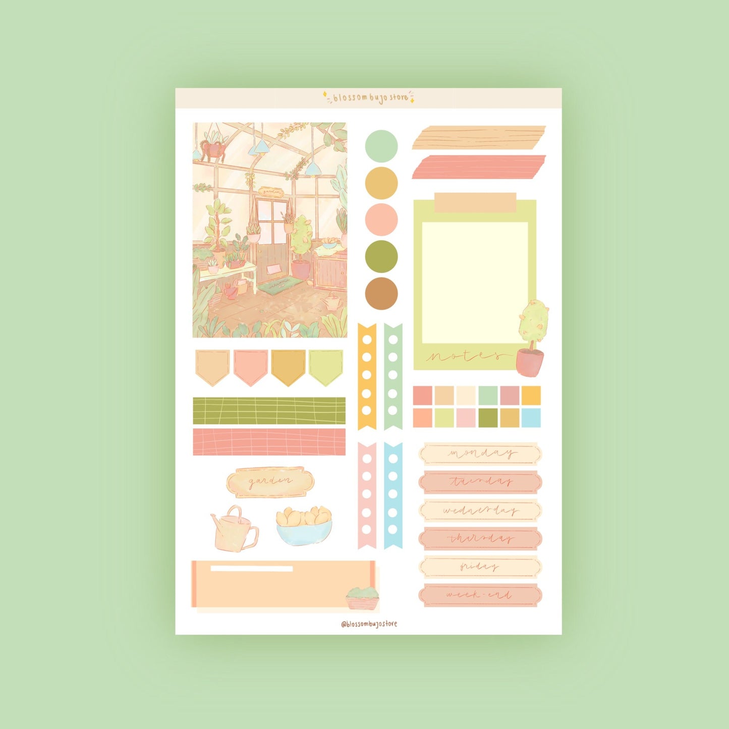 PRINTABLES - "Greenhouse" Theme.