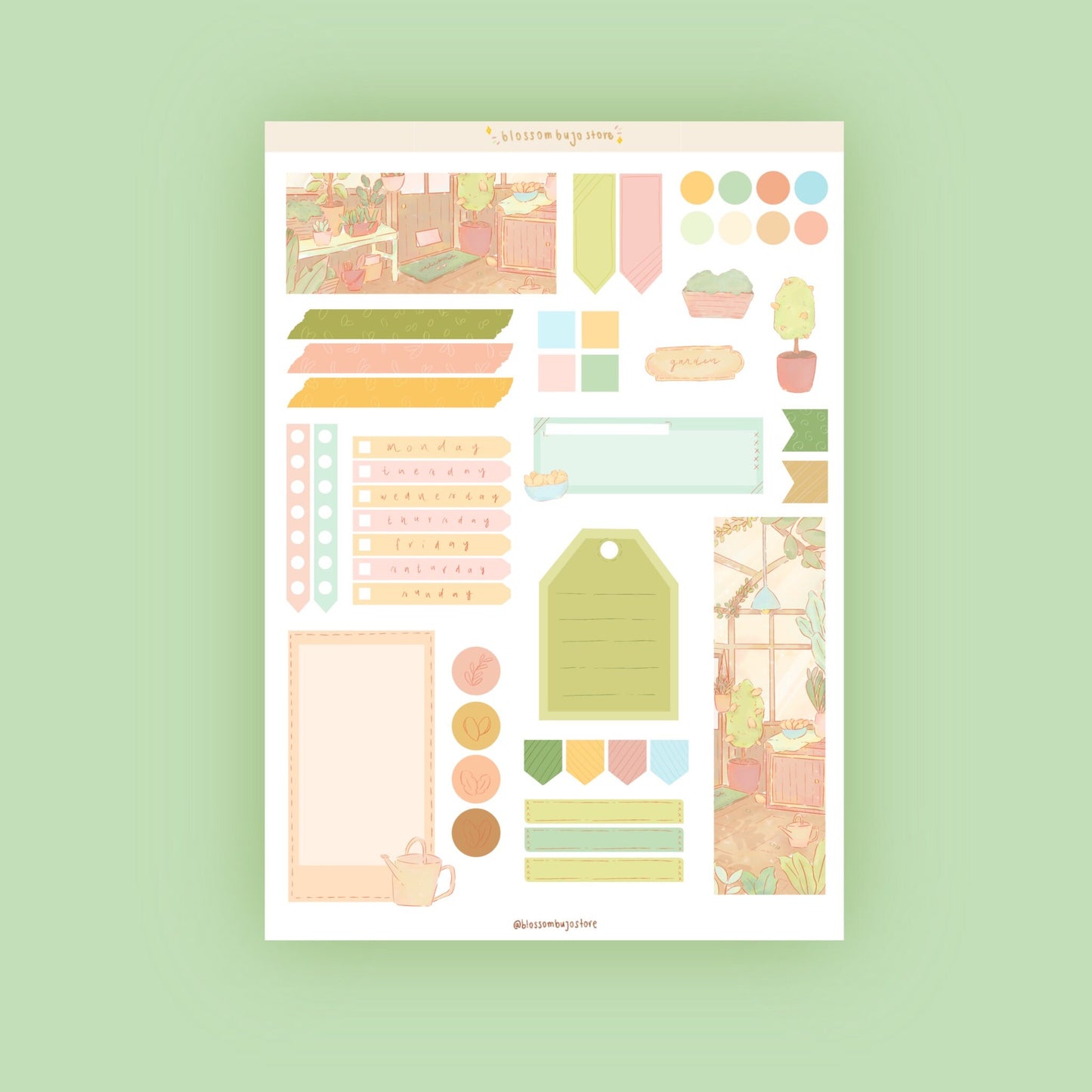 PRINTABLES - "Greenhouse" Theme.