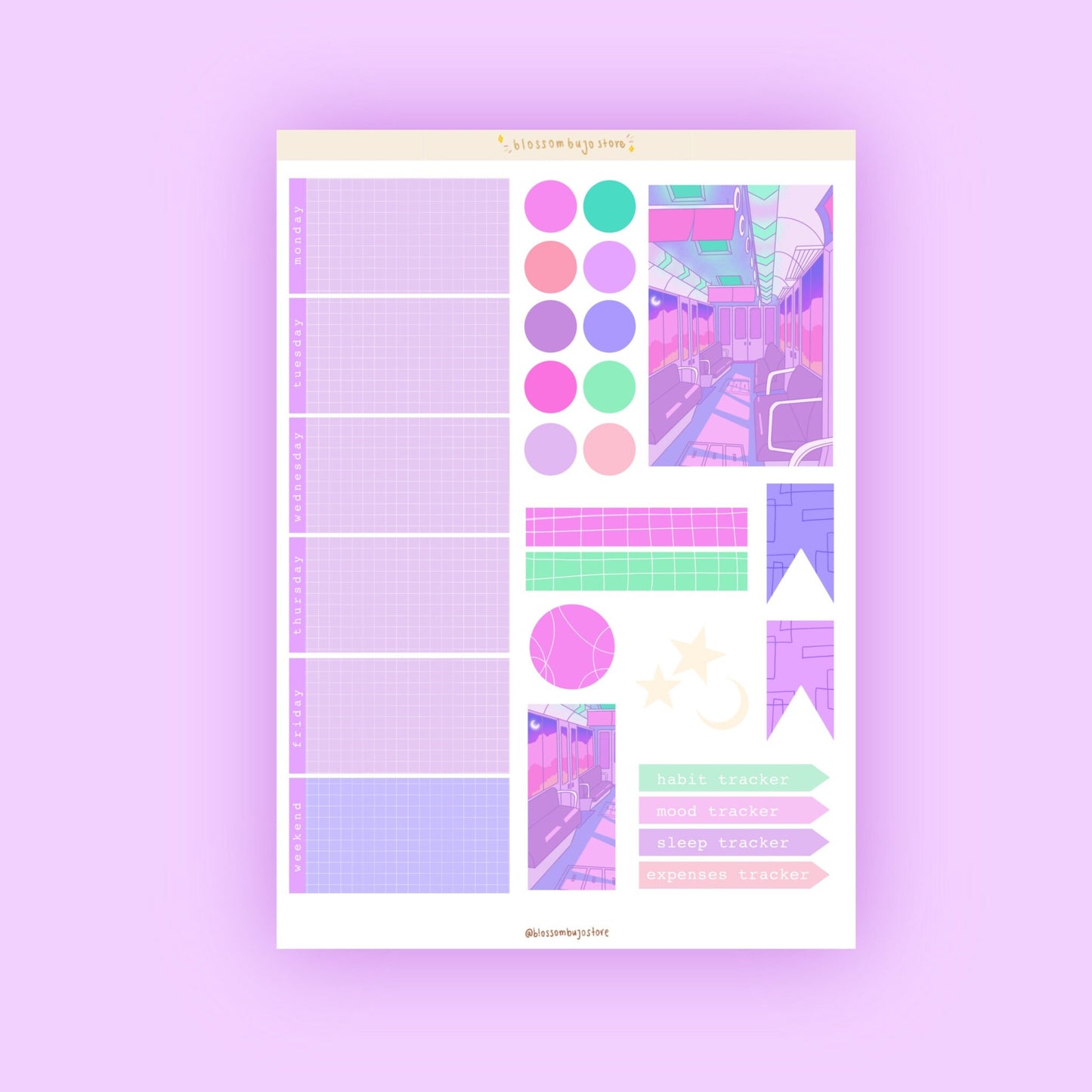 Printables - Vaporwave Aesthetic Journal Kit