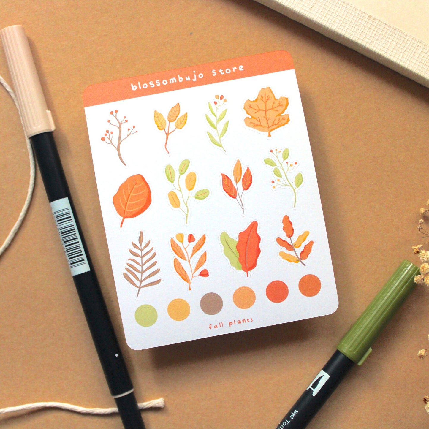 Stickersheet - Fall Leaves.