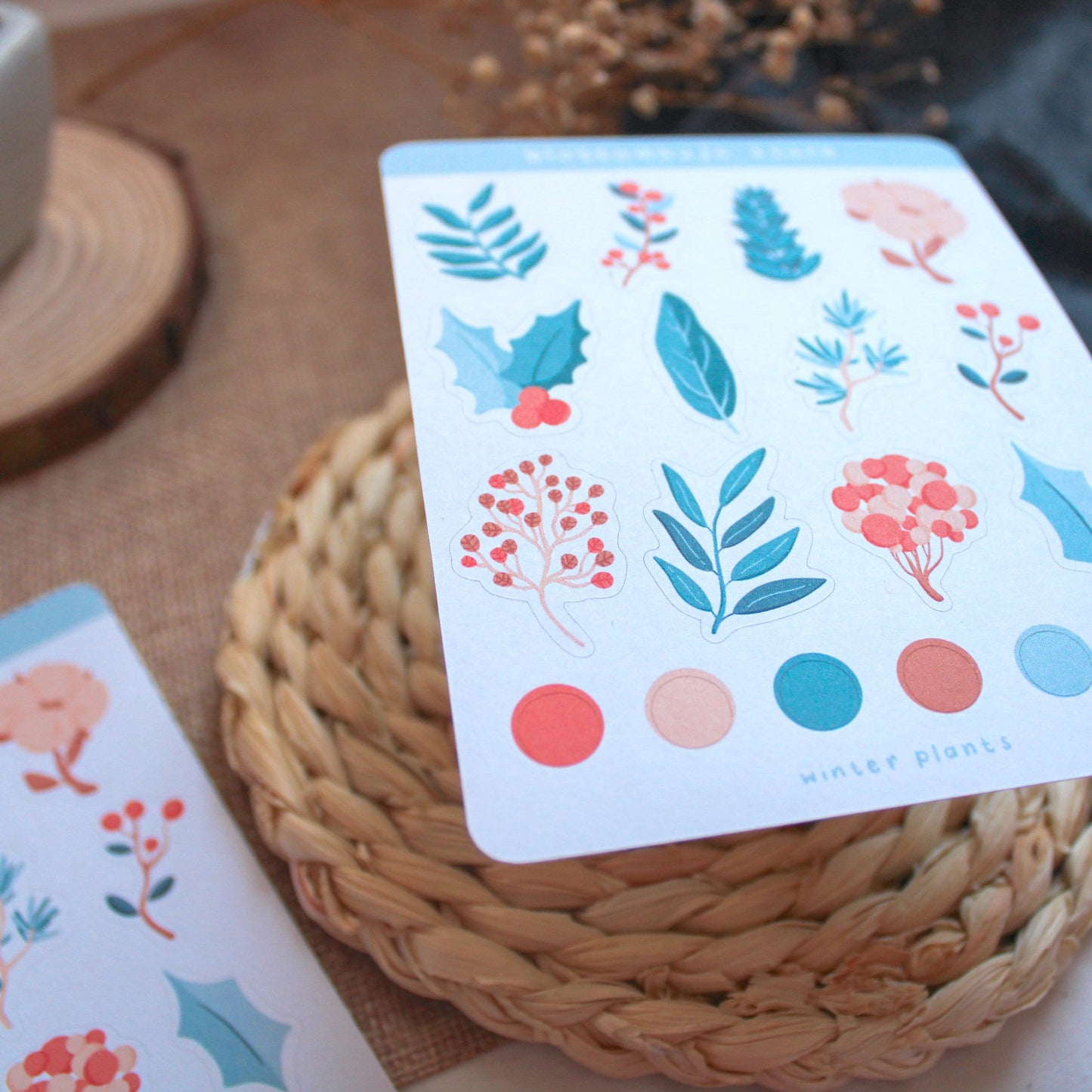 Stickersheet - Winter Plants.