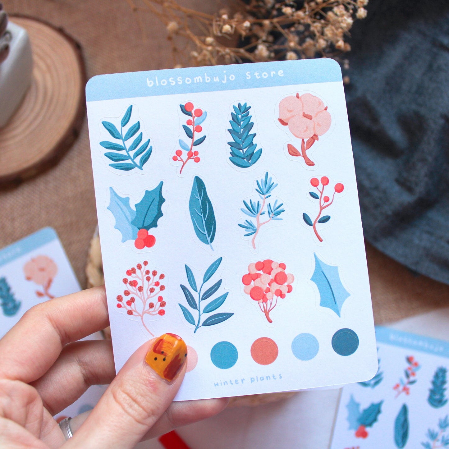 Stickersheet - Winter Plants.