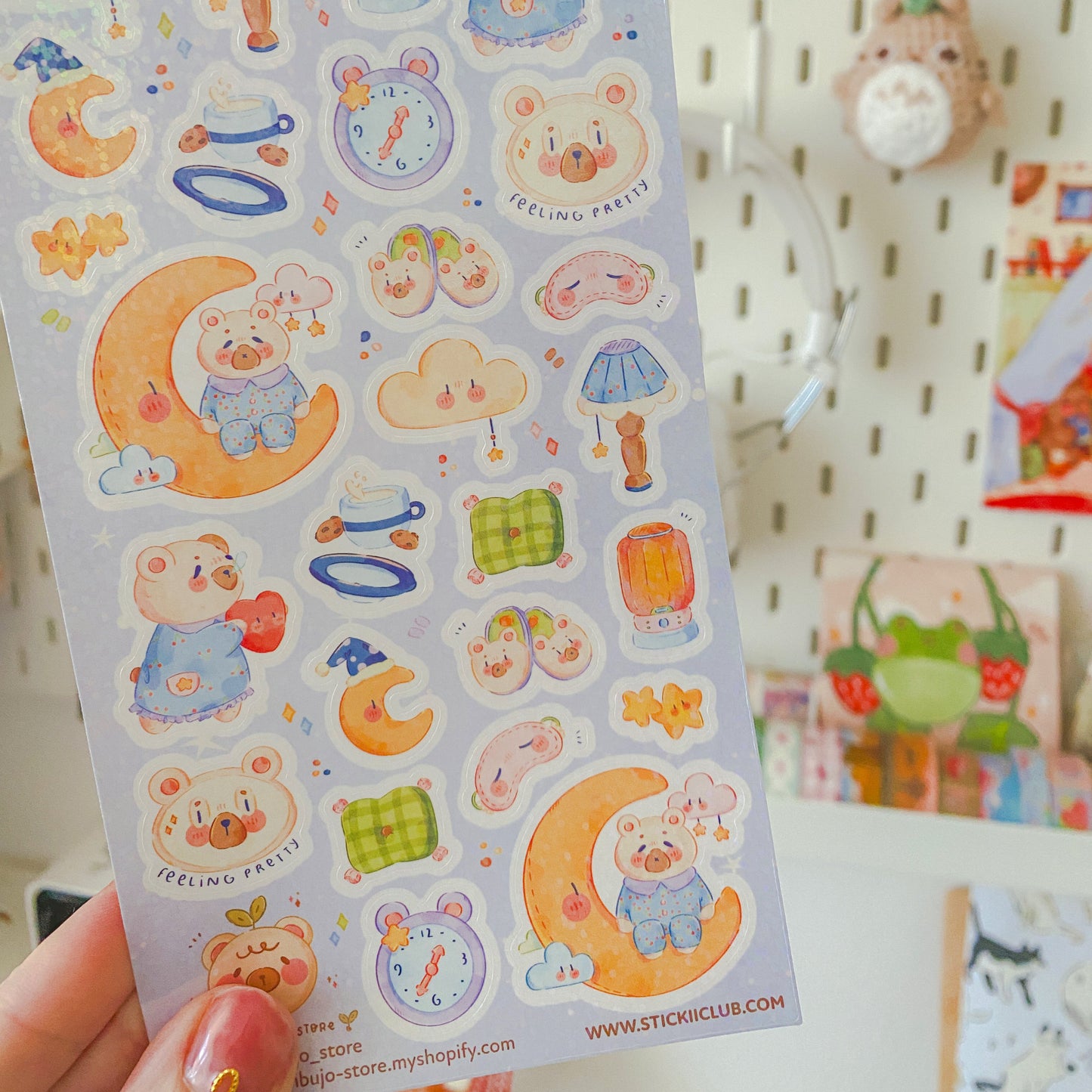 Stickersheet Vinyl Sparkly - Good Night