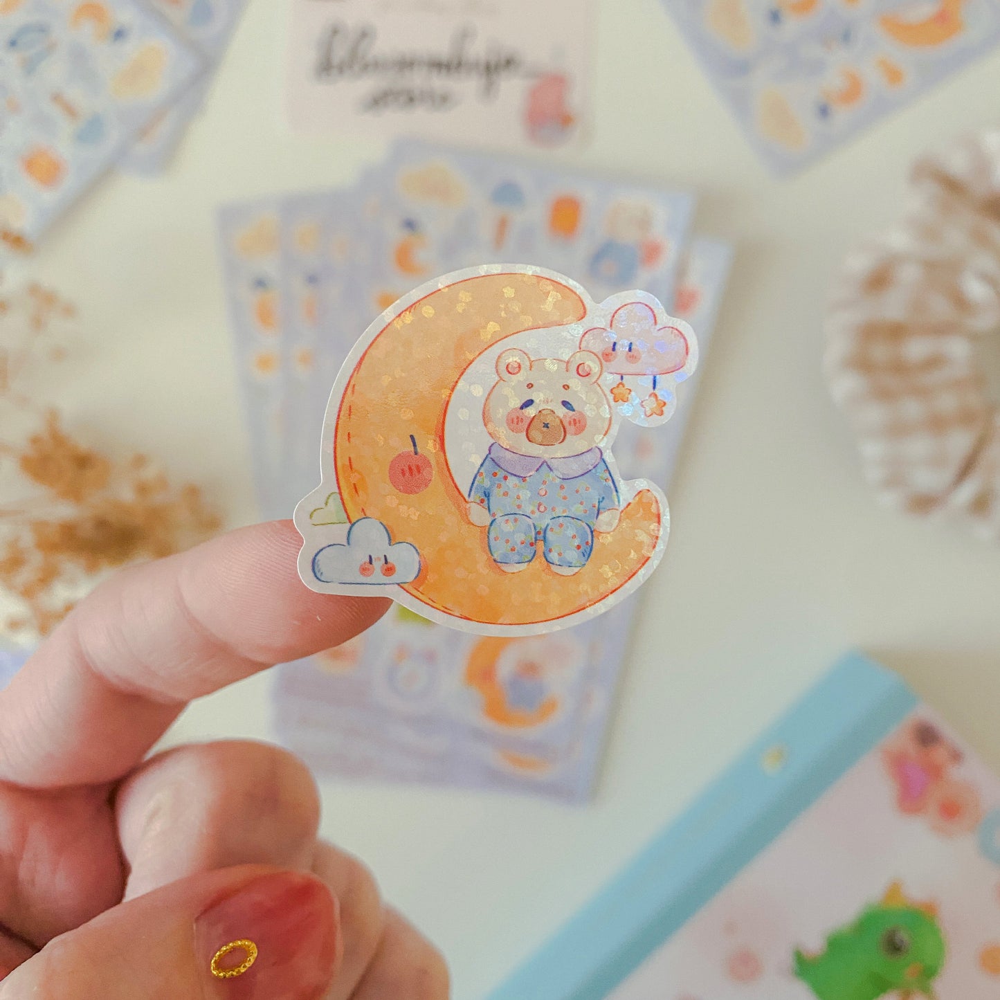 Stickersheet Vinyl Sparkly - Good Night