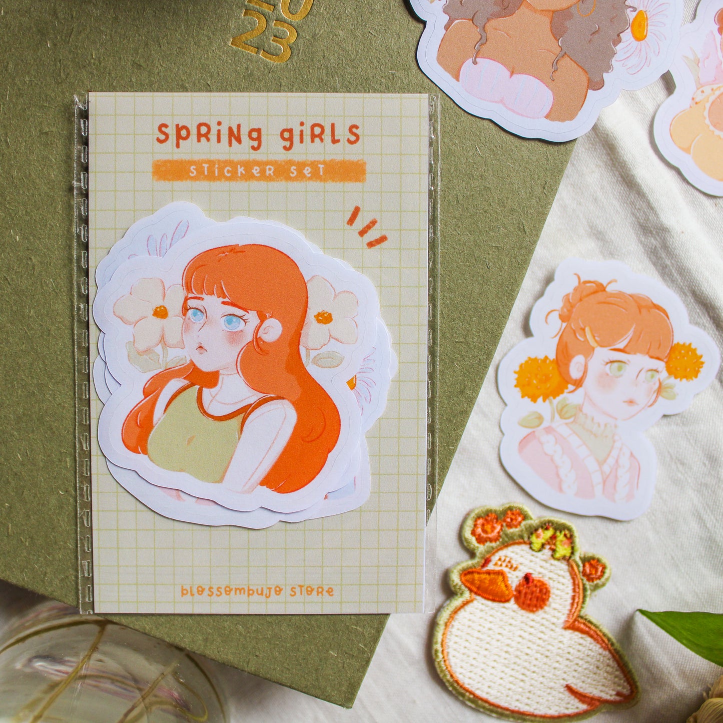 Sticker Set - Spring Girls