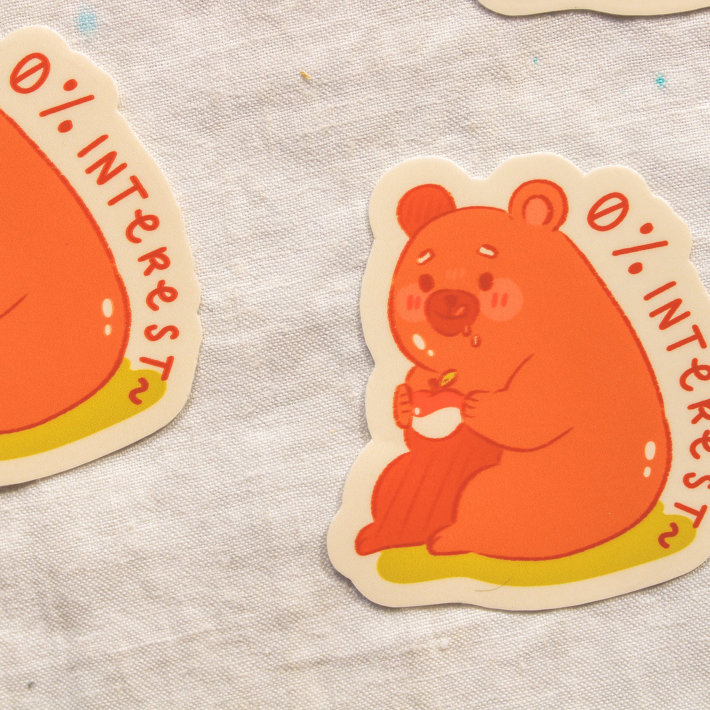 Sticker Flake Vinyl - Silly Bear