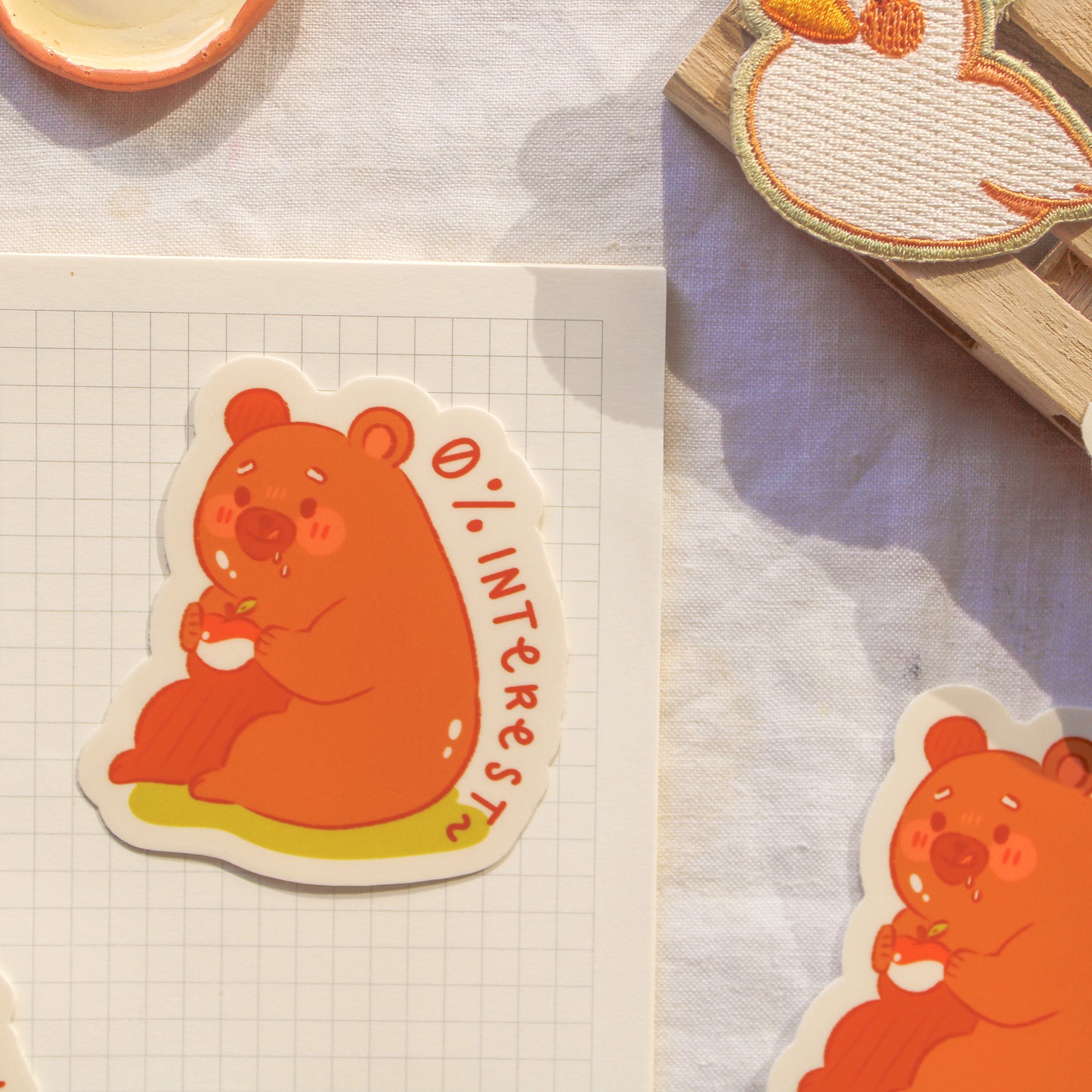 Sticker Flake Vinyl - Silly Bear