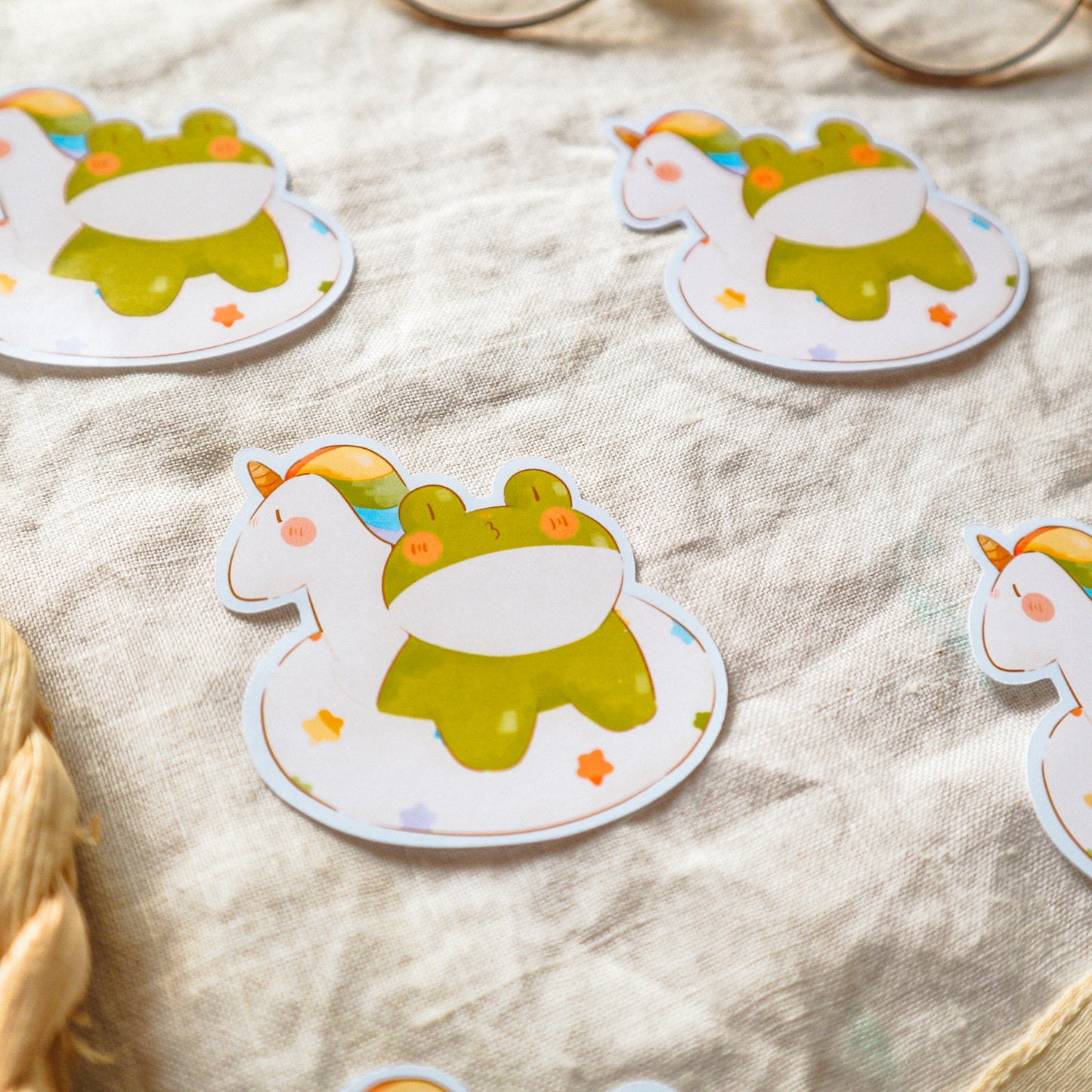 Sticker Flake Glossy - Unicorn Froggo