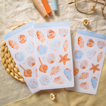 Stickersheet - Seashell Collection