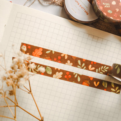 Washi Tape -Autumn Pattern