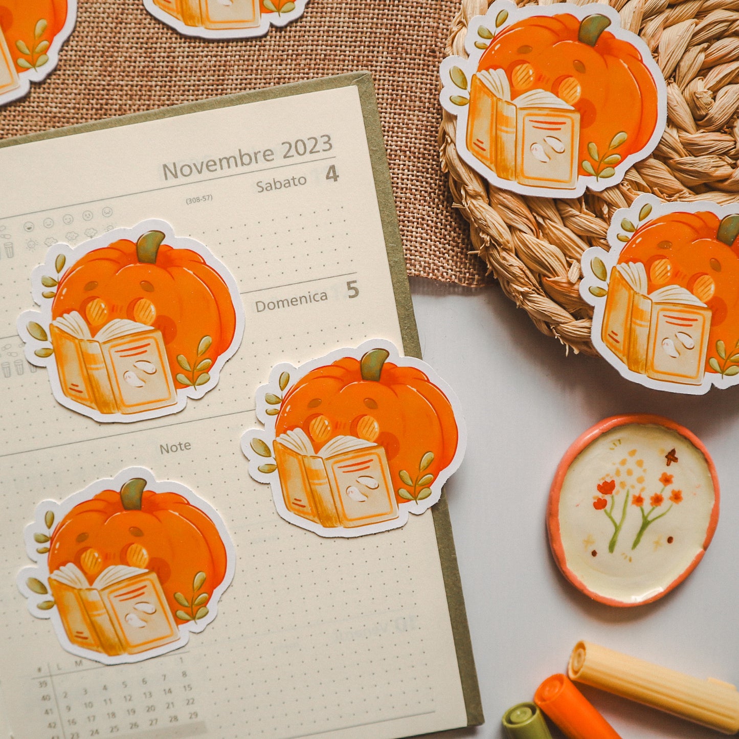 Sticker Flake Vinyl - Pumpkin Nerd