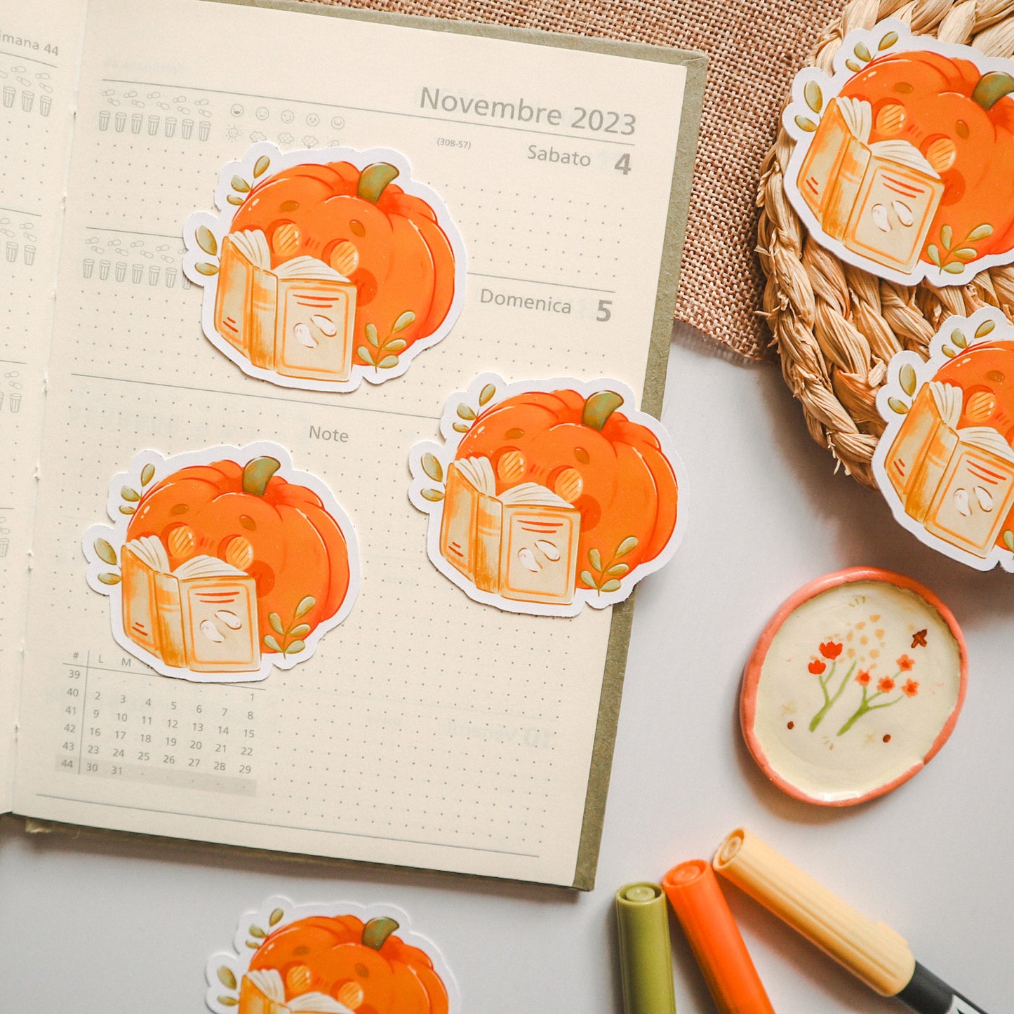 Sticker Flake Vinyl - Pumpkin Nerd