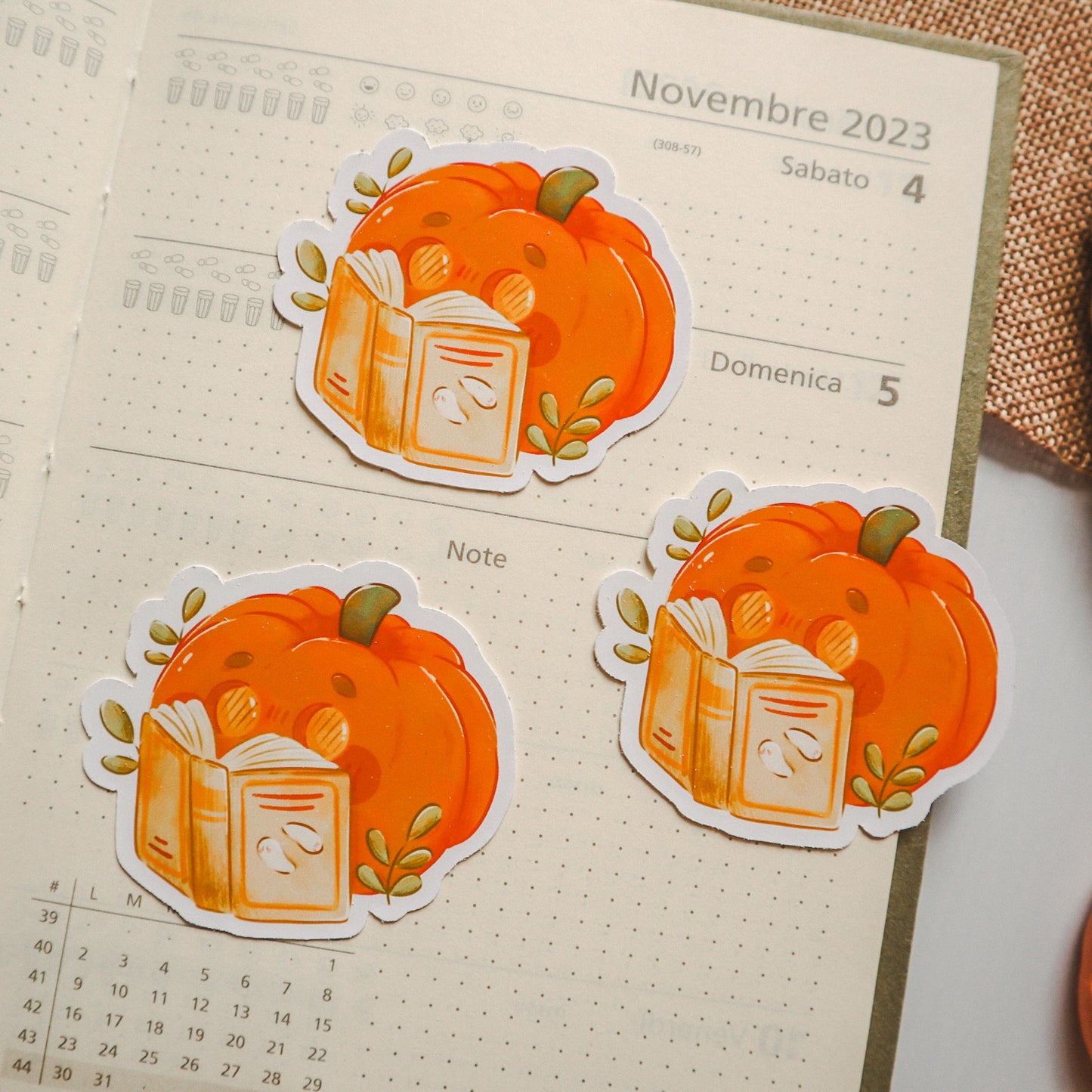 Sticker Flake Vinyl - Pumpkin Nerd