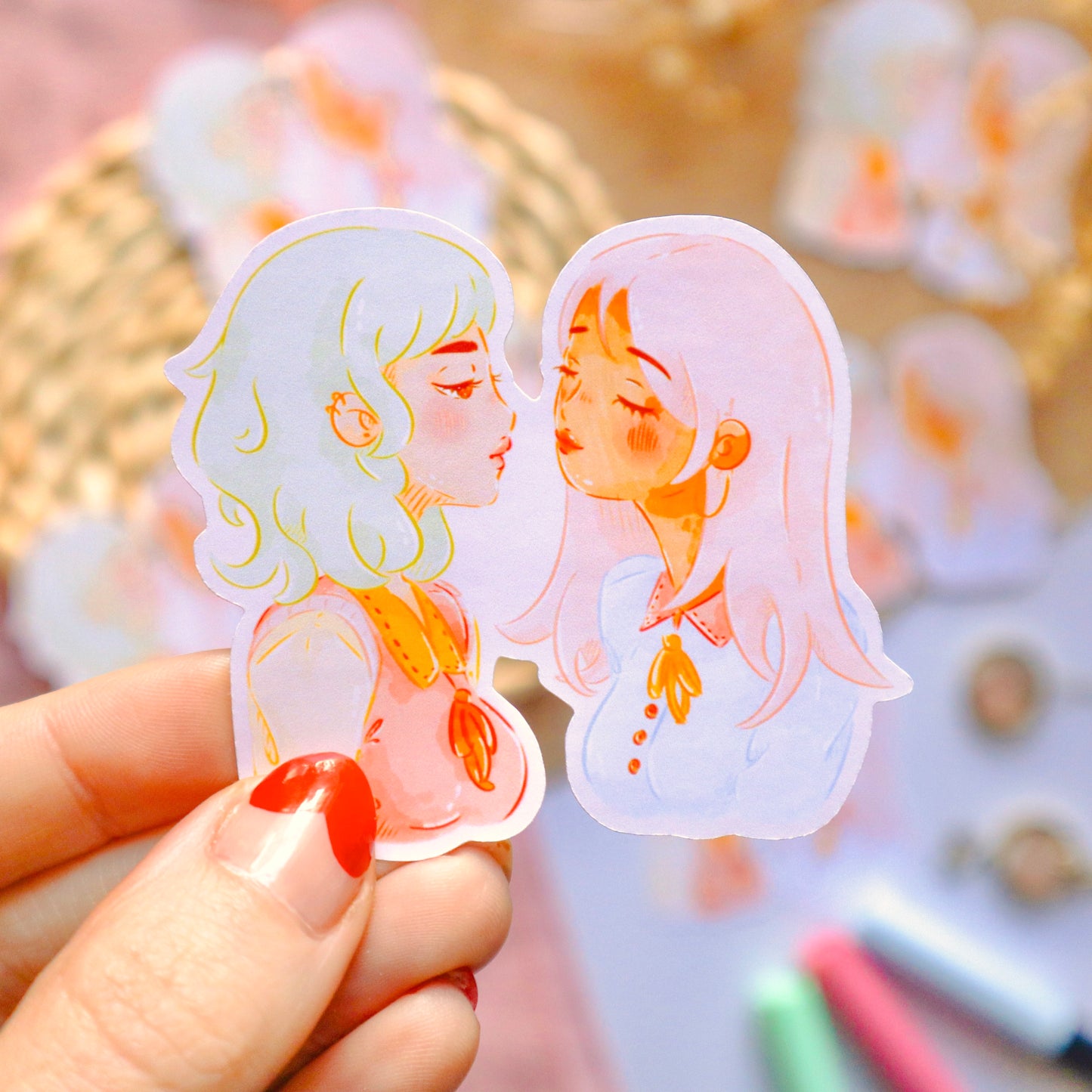 Sticker Flake Glossy - Maidens in Love