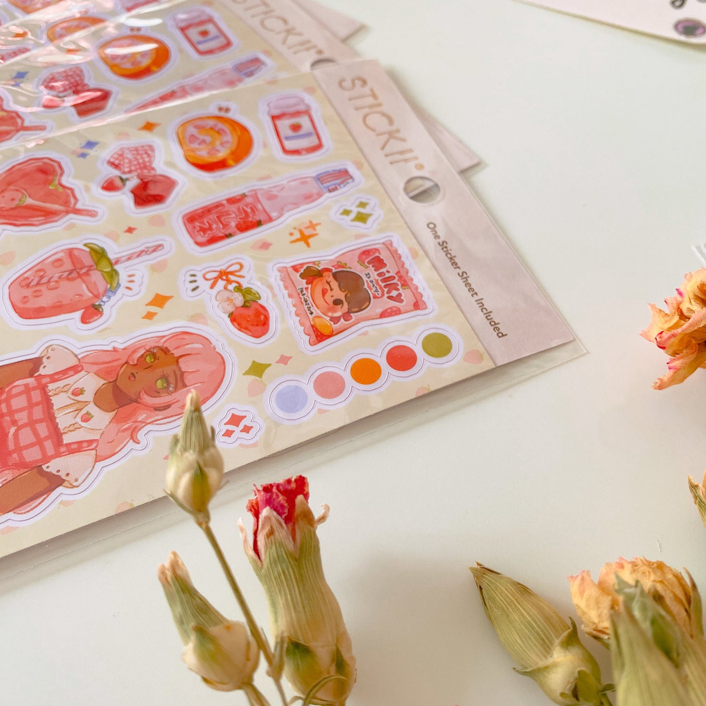Stickersheet Vinyl Matte - Ichigo Flavor