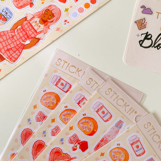 Stickersheet Vinyl Matte - Ichigo Flavor