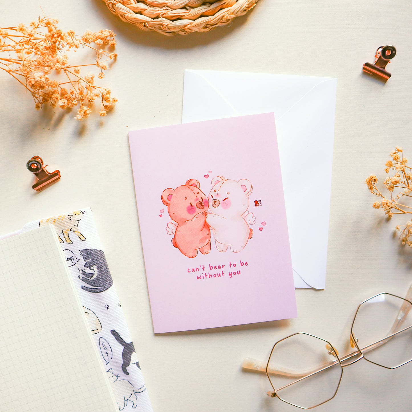 Greeting Card - Romantic Teddy