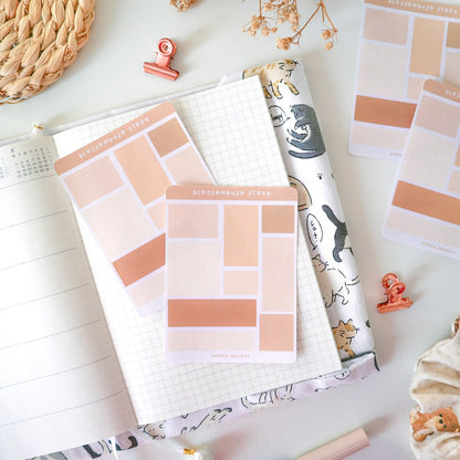 Stickersheet - Brown Squares