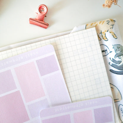 Stickersheet - Purple Squares
