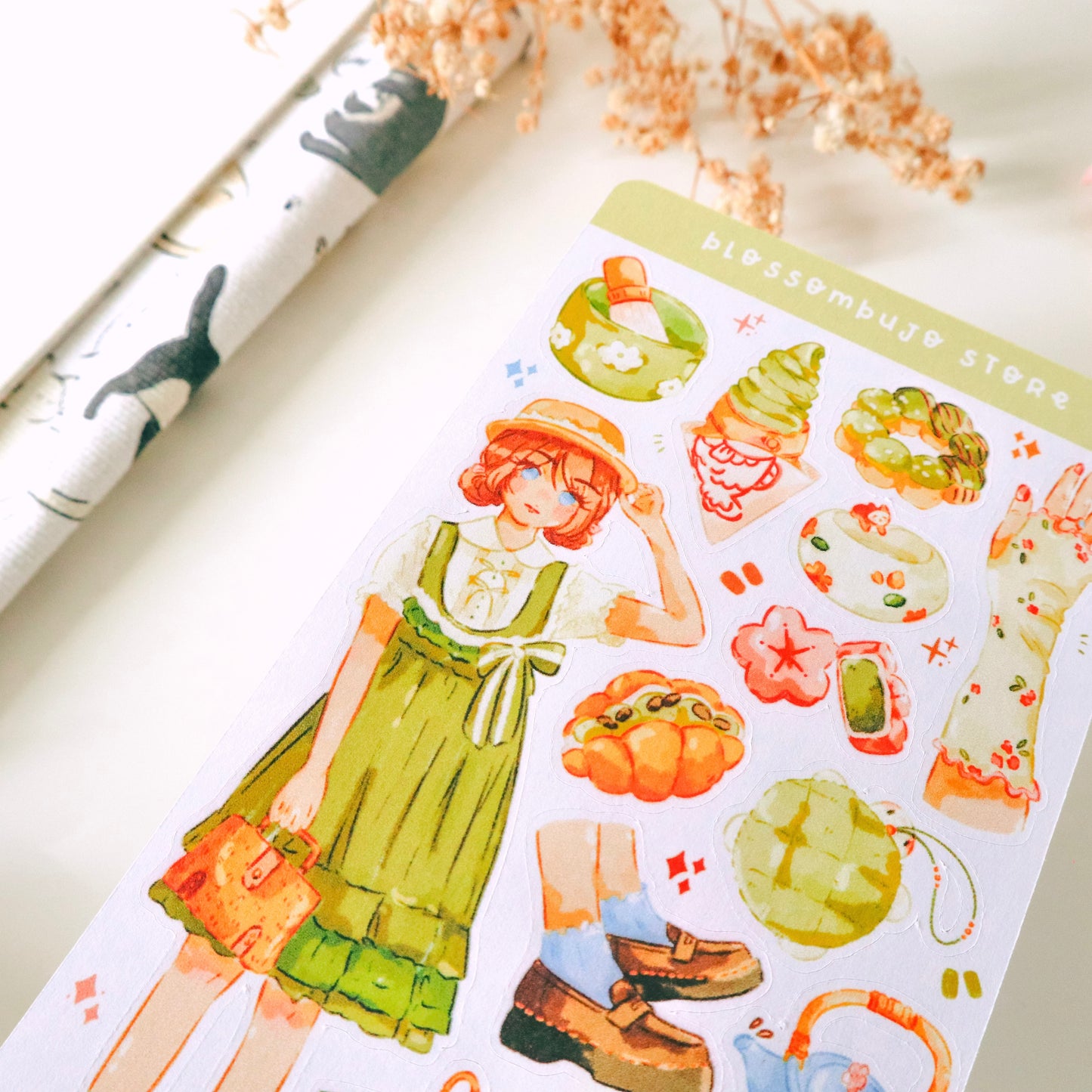 Stickersheet - Matcha Flavor
