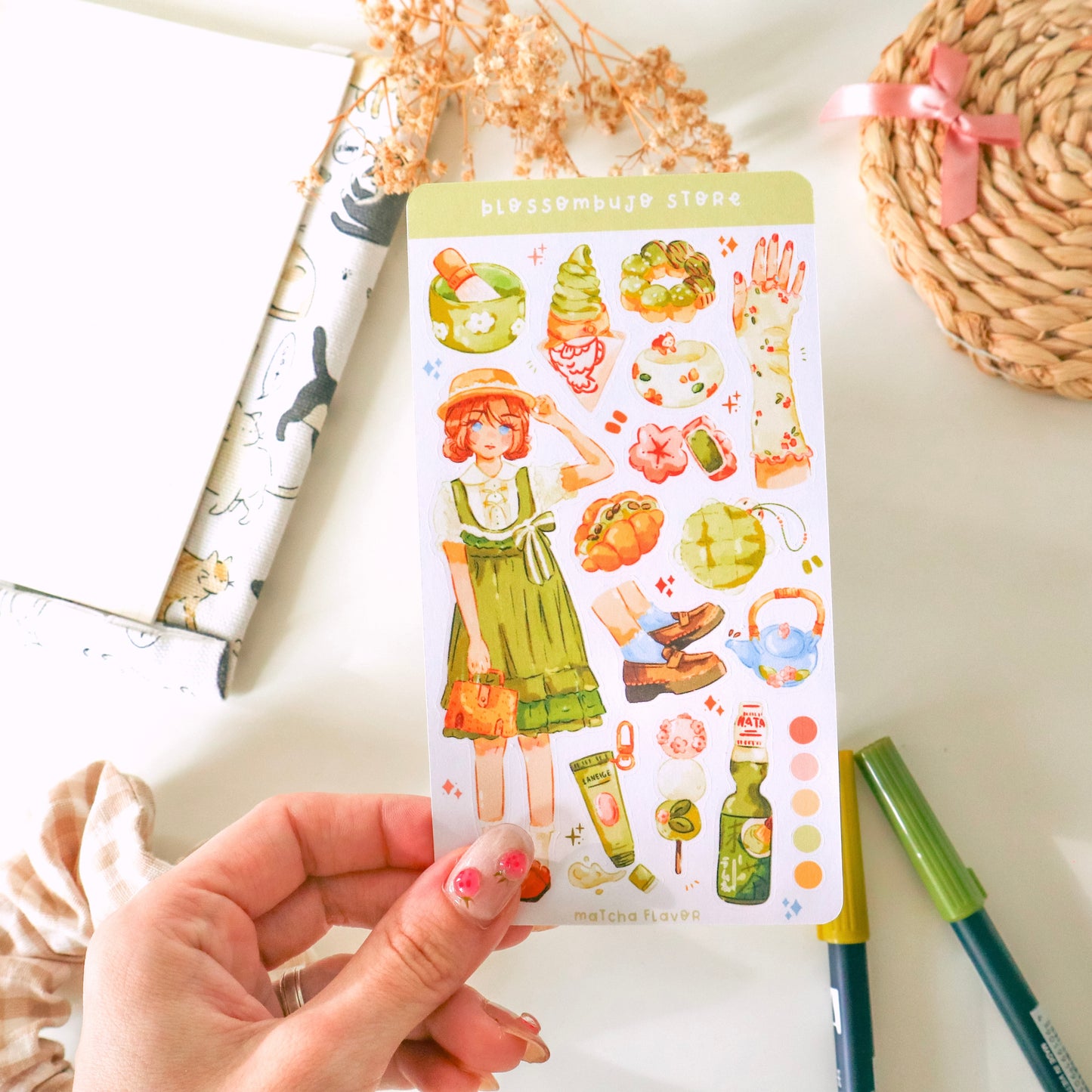 Stickersheet - Matcha Flavor