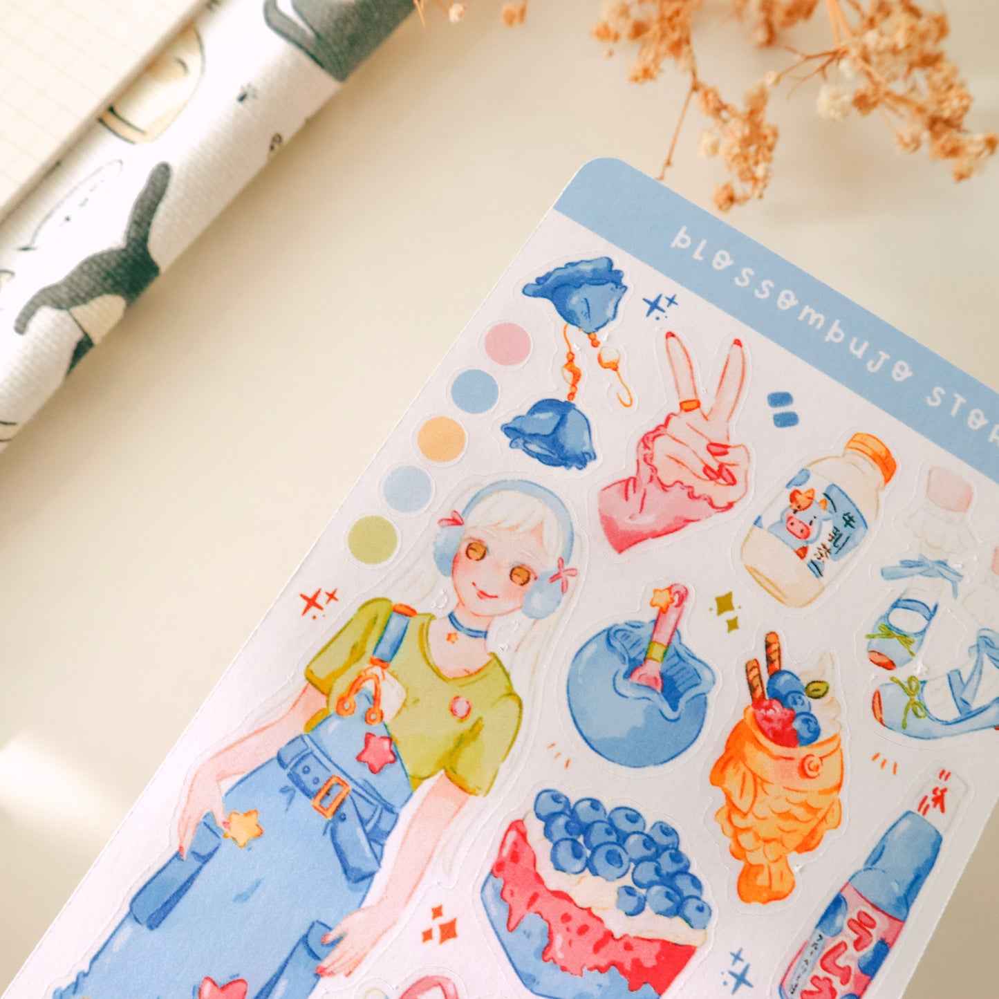 Stickersheet - Blueberry Flavor