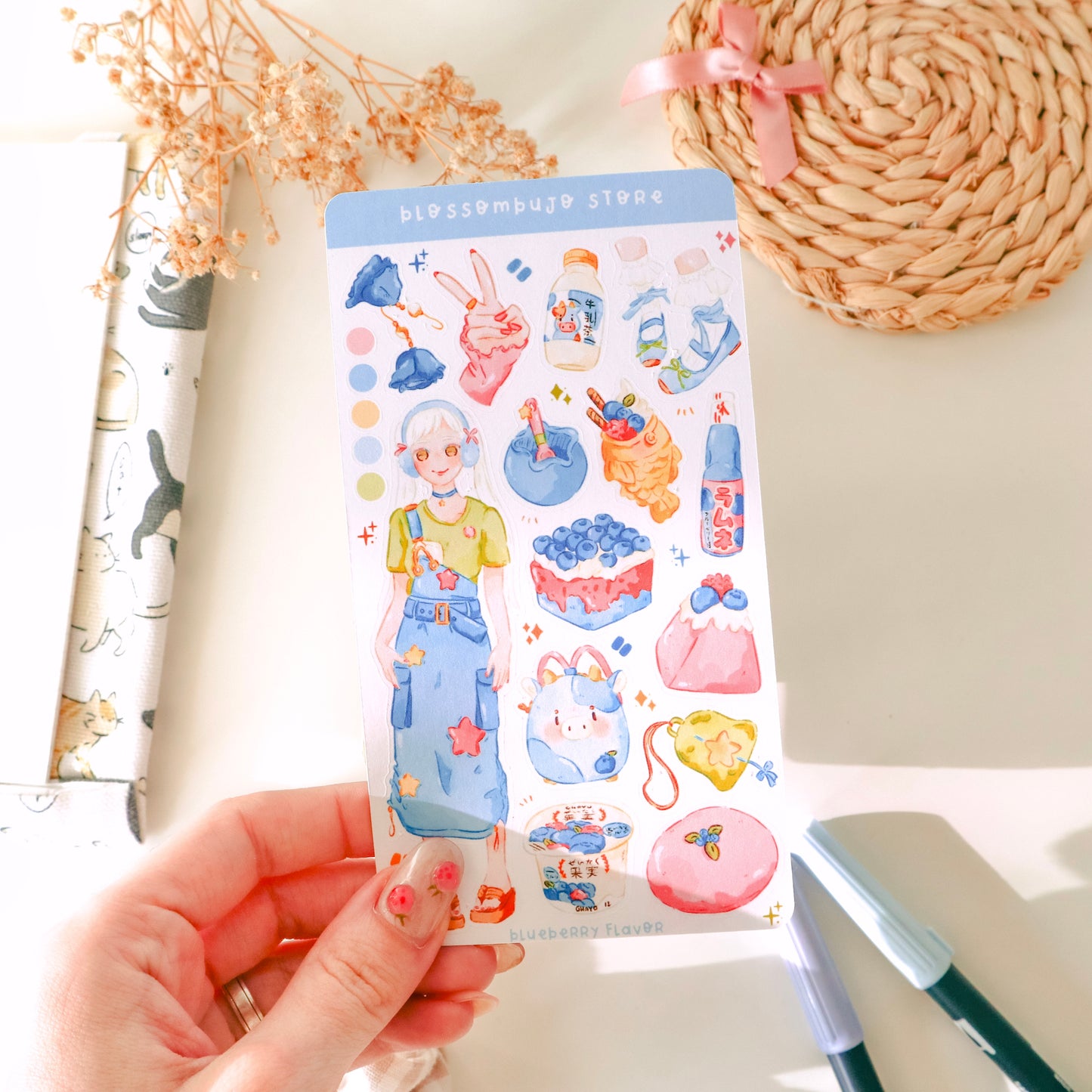 Stickersheet - Blueberry Flavor