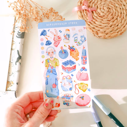 Stickersheet - Blueberry Flavor