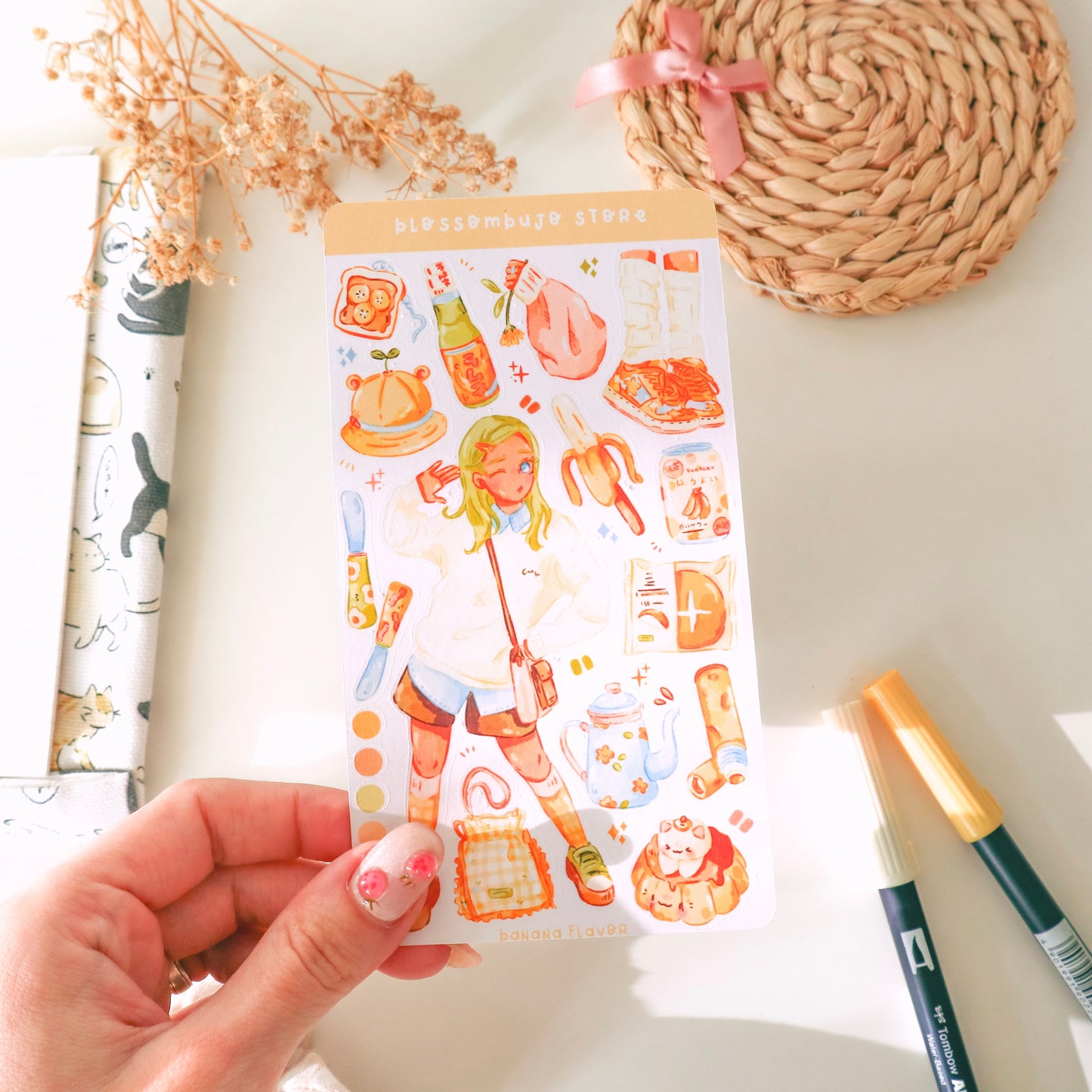 Stickersheet - Banana Flavor