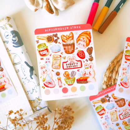 Stickersheet - Bunny's Bakery
