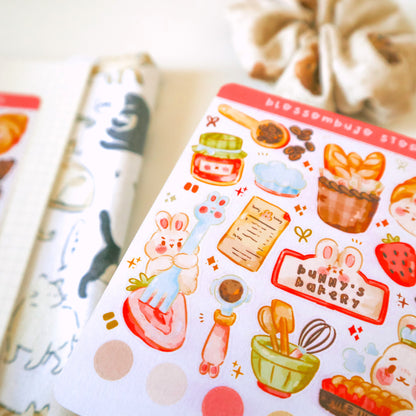 Stickersheet - Bunny's Bakery
