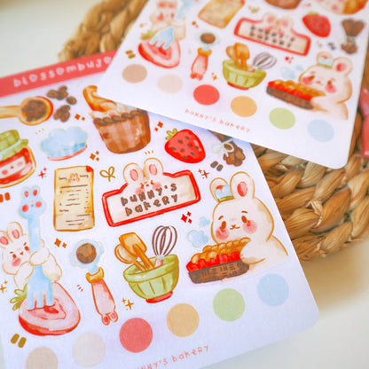Stickersheet - Bunny's Bakery