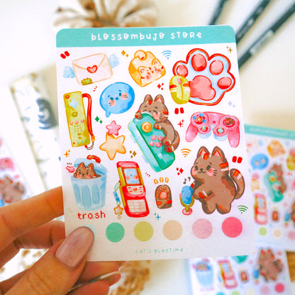 Stickersheet - Cat's Playtime
