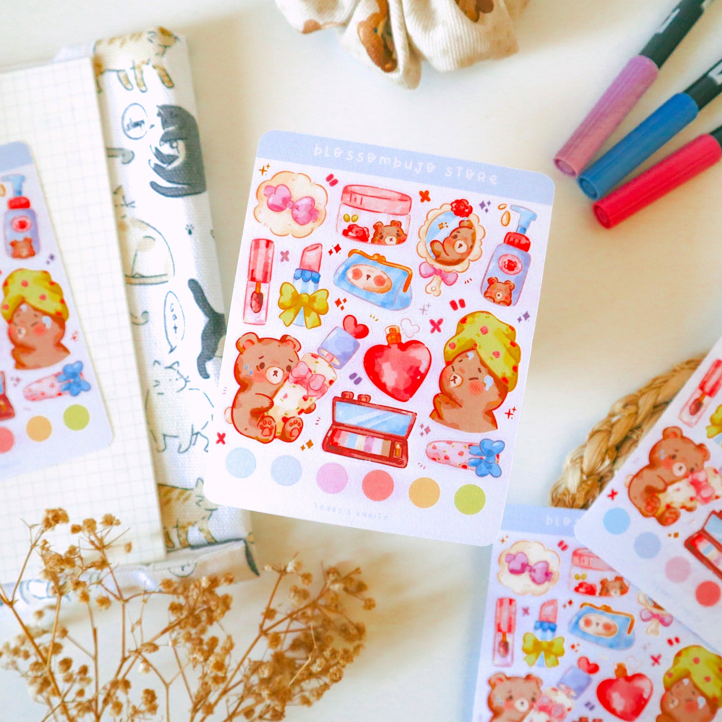 Stickersheet - Teddy's Vanity
