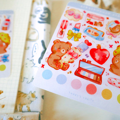 Stickersheet - Teddy's Vanity