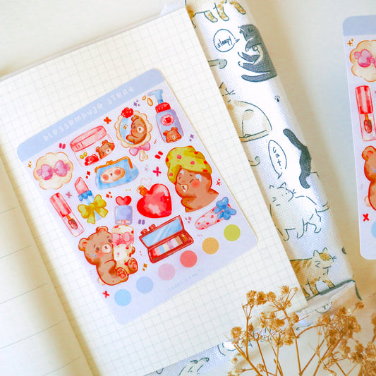 Stickersheet - Teddy's Vanity