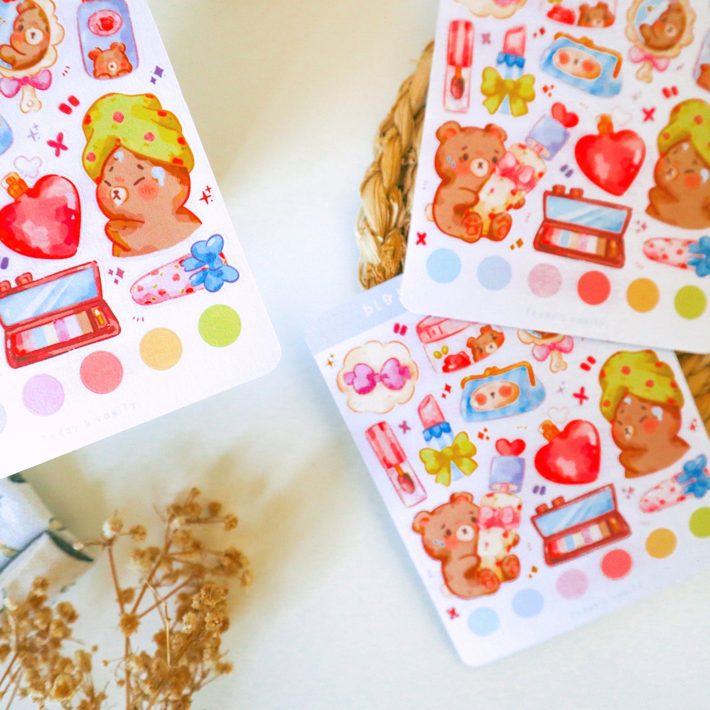 Stickersheet - Teddy's Vanity